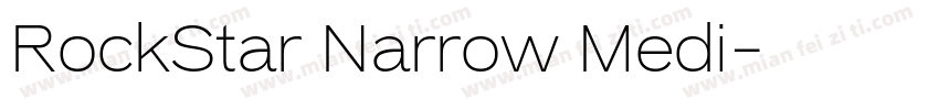 RockStar Narrow Medi字体转换